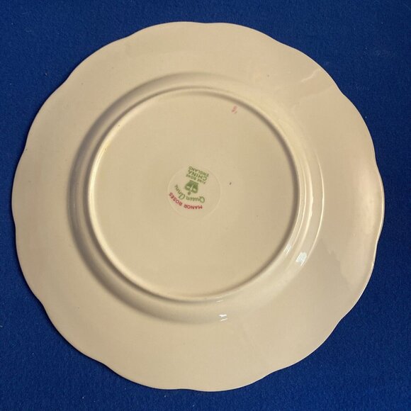 Queen Anne England Bone China MANOR ROSES Set Of 2‎ Butter Or Cake Plates - Picture 3 of 3